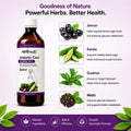 Vaani Veda Diabetic Ayurvedic juice for blood sugar control | with Karela , Jamun , Methi ,Gudmar ,Amla and More | Natural Antioxidants